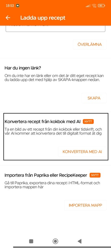 Convert Recipe from Cookbook with AI
